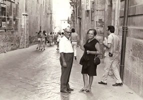 Aldo Schettini insieme alla moglie