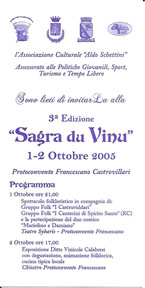 III Sagra du Vinu